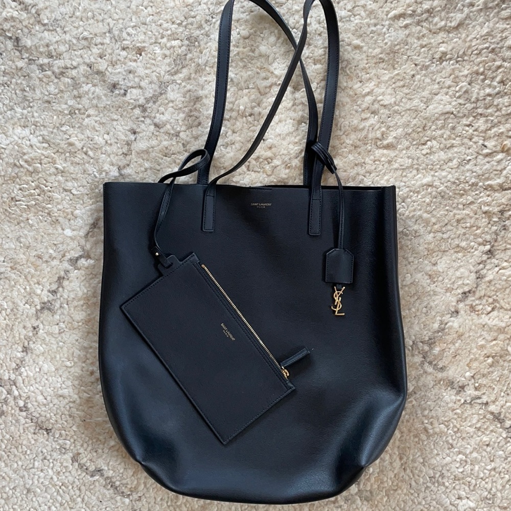 Saint Laurent Medium North South Shopping Tote Bag